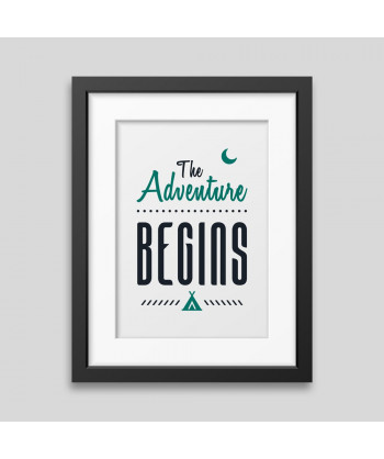 The adventure begins Framed poster